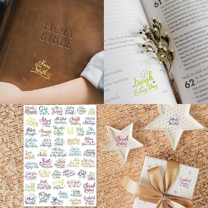 1000 PCS Bible Verse Stickers