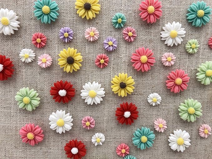 Temoyj Decorative Thumb Tacks 24 Pcs Colorful Cute Pushpins