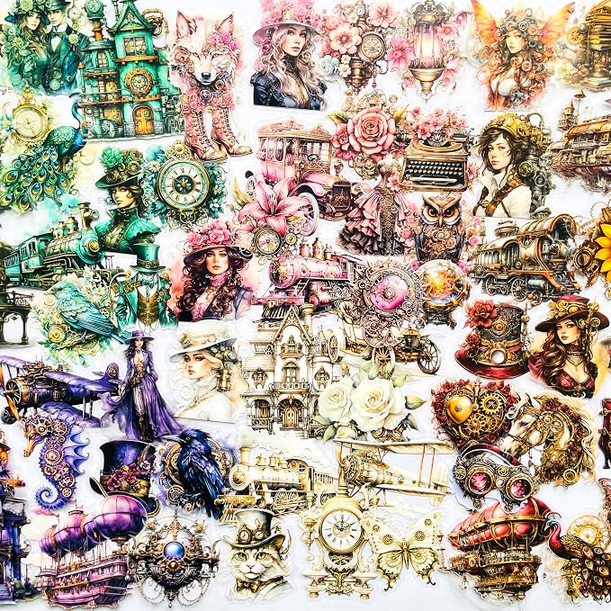 Yoksas Vintage Victorian Steampunk Stickers