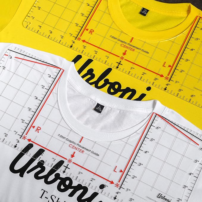 Tshirt Ruler Guide for Vinyl Alignment, Shirt Measurement Tool Placement Center