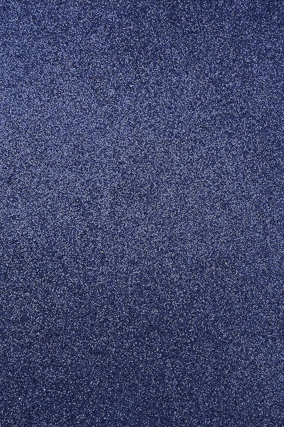 Allgala 12 Pack Glitter EVA Foam Paper 8 x 12inch Sheets-Navy Blue-Perfect