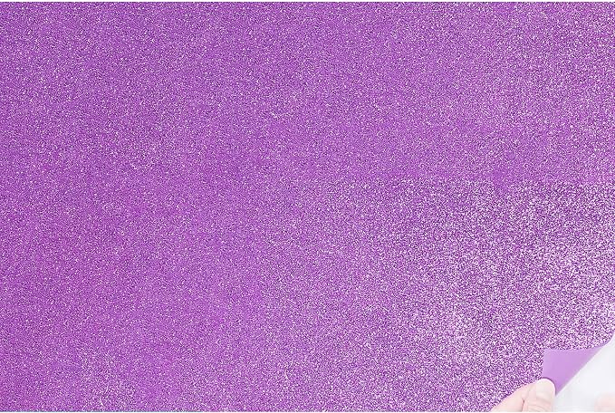 Allgala Jumbo Self-Adhesive Glitter EVA Foam Sheets 10 Pack 16x24 inch Paper