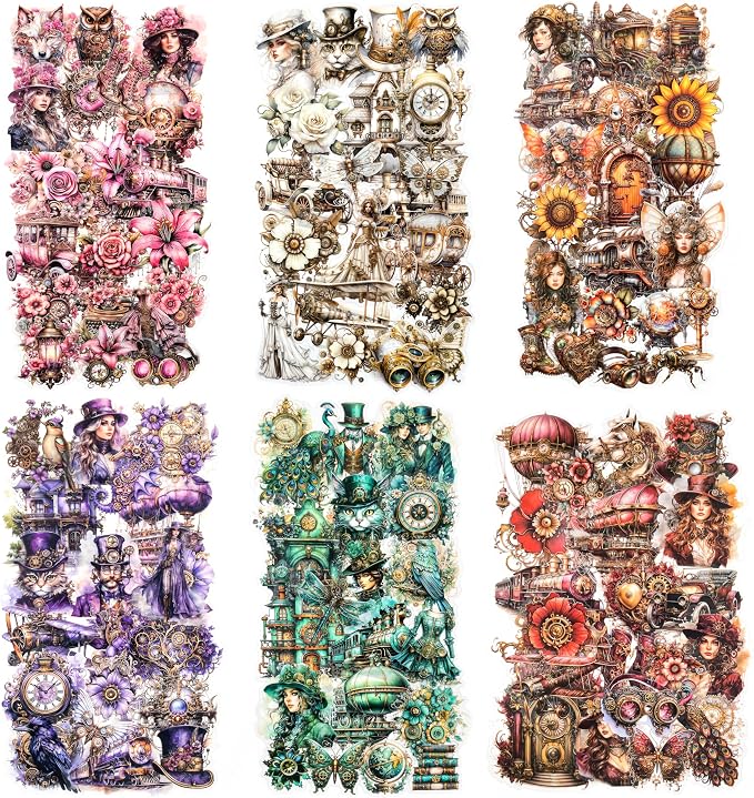 Yoksas Vintage Victorian Steampunk Stickers